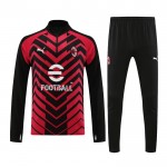 AC Mailand Training Sweatshirts Viertelreißverschluss 2023-24 Rot-Schwarz